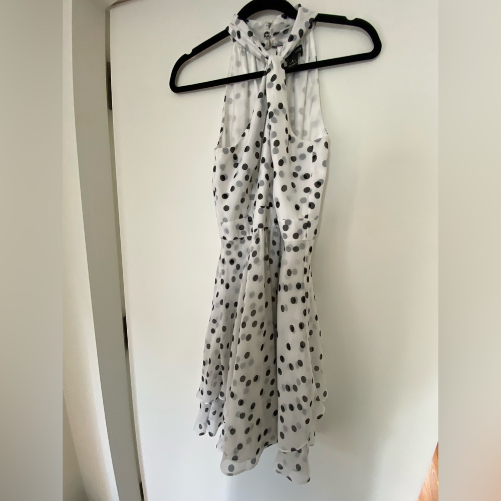 Polka Dot White House Black Market Dress